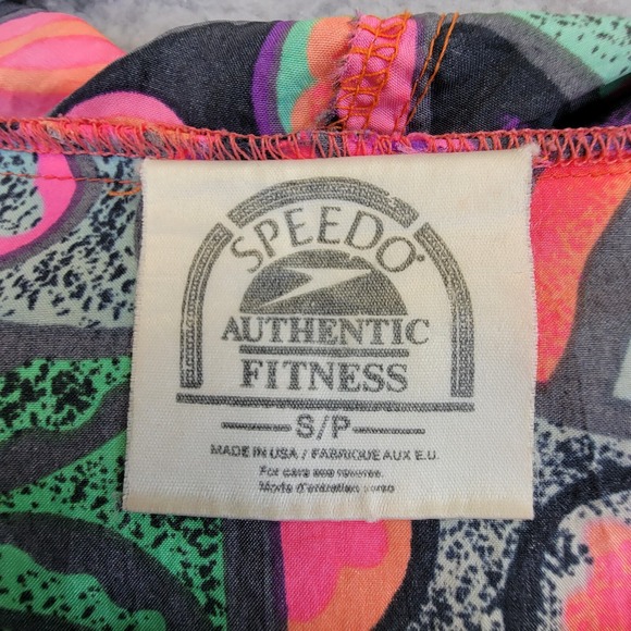 Vintage Speedo Jacket Womens Small Pink Purple Floral Funky Hippie Windbreaker - Picture 5 of 14